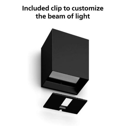 Philips - Комплект 2x LED RGBW димируеми външни стенни осветителни тела Hue RESONATE LED/8W/230V 2000-6500K IP44
