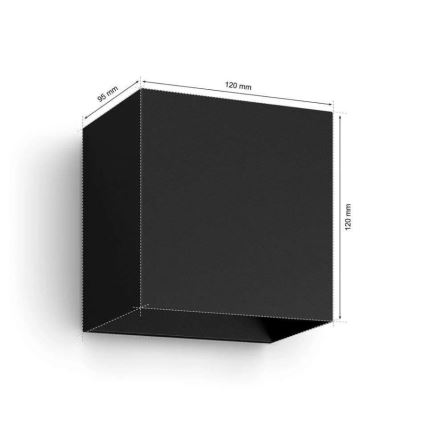 Philips - Комплект 2x LED RGBW димируеми външни стенни осветителни тела Hue RESONATE LED/8W/230V 2000-6500K IP44