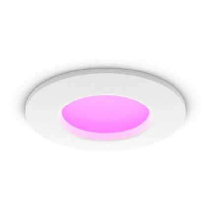 Philips - комплект от 2 броя димируеми LED RGBW вградени осветителни тела за баня Hue SLIM LED/8,3W/230V 2000-6500K бяло IP44