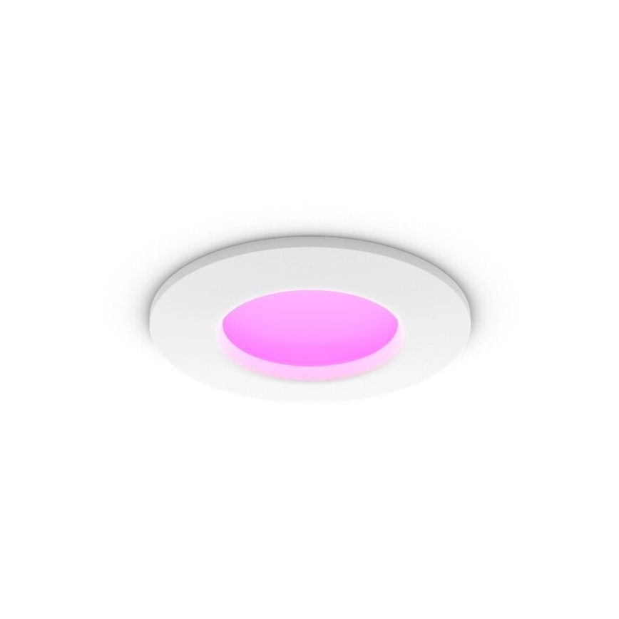 Philips - комплект от 2 броя димируеми LED RGBW вградени осветителни тела за баня Hue SLIM LED/8,3W/230V 2000-6500K бяло IP44