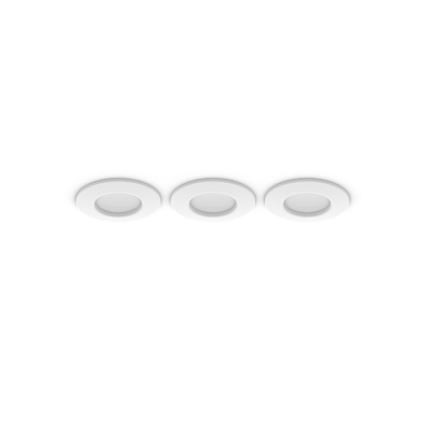 Philips - KОМПЛЕКТ 3x LED RGBW Димируемо вградено осветително тяло за баня Hue SLIM LED/8,3W/230V 1000-20000K бяло P44
