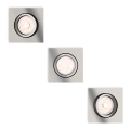 Philips - Комплект 3x Осветление за окачен таван 1xGU10/5,5W/230V
