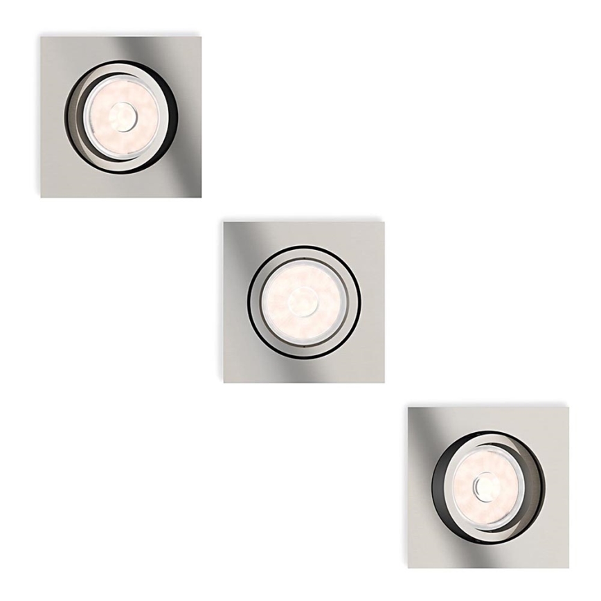 Philips - Комплект 3x Осветление за окачен таван 1xGU10/5,5W/230V