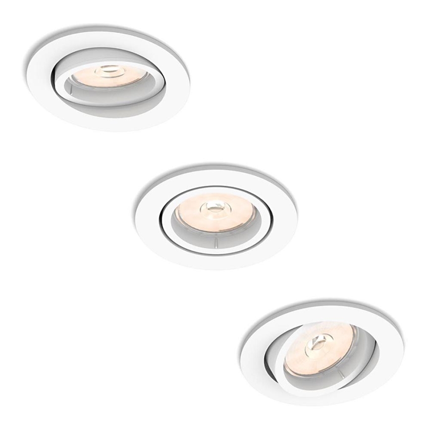 Philips - Комплект 3x Таванна лампа 1xGU10/5,5W/230V