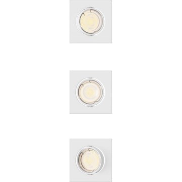 Philips - Комплект 3x вградени осветителни тела PERIDOT 1xGU10/7W/230V бяло