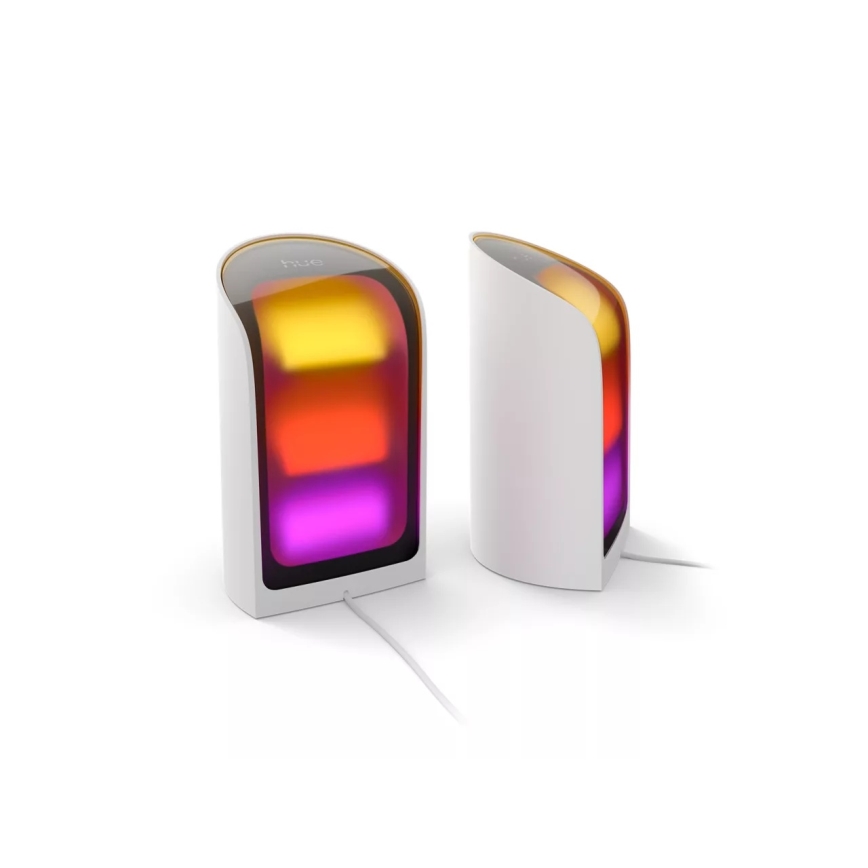 Philips - Комплект 2x LED RGBW димируемо прожекционно осветително тяло Hue PLAY LED/20W/230V 2000–6500K бяло
