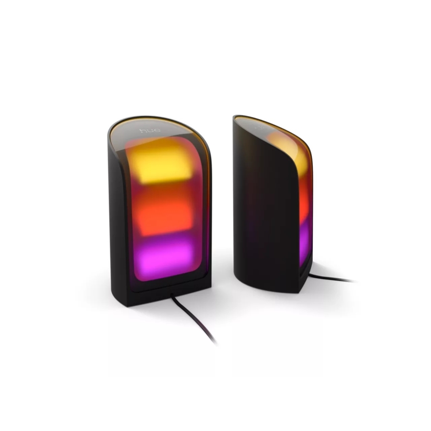 Philips - КОМПЛЕКТ 2x RGBW LED димируеми прожектори Hue PLAY LED/20W/230V 2000–6500K черни