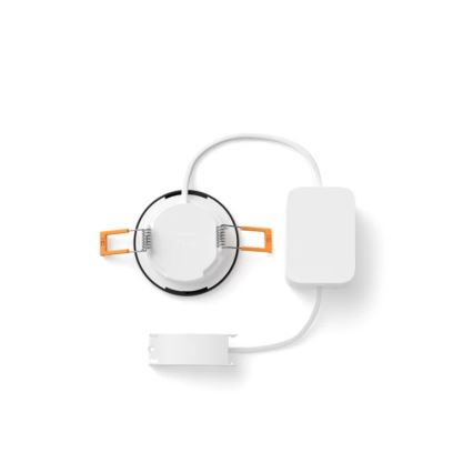 Philips - Комплект от 2 димируеми вградени LED RGBW осветителни тела за баня Hue SLIM LED/8,3W/230V 2000-6500K, черно, IP44