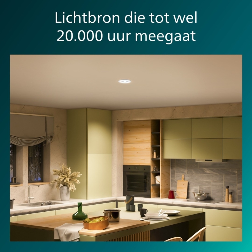 Philips - комплект от 3 димируеми вградени LED осветителни тела CILANTRO LED/5W/230V 4000K бяло