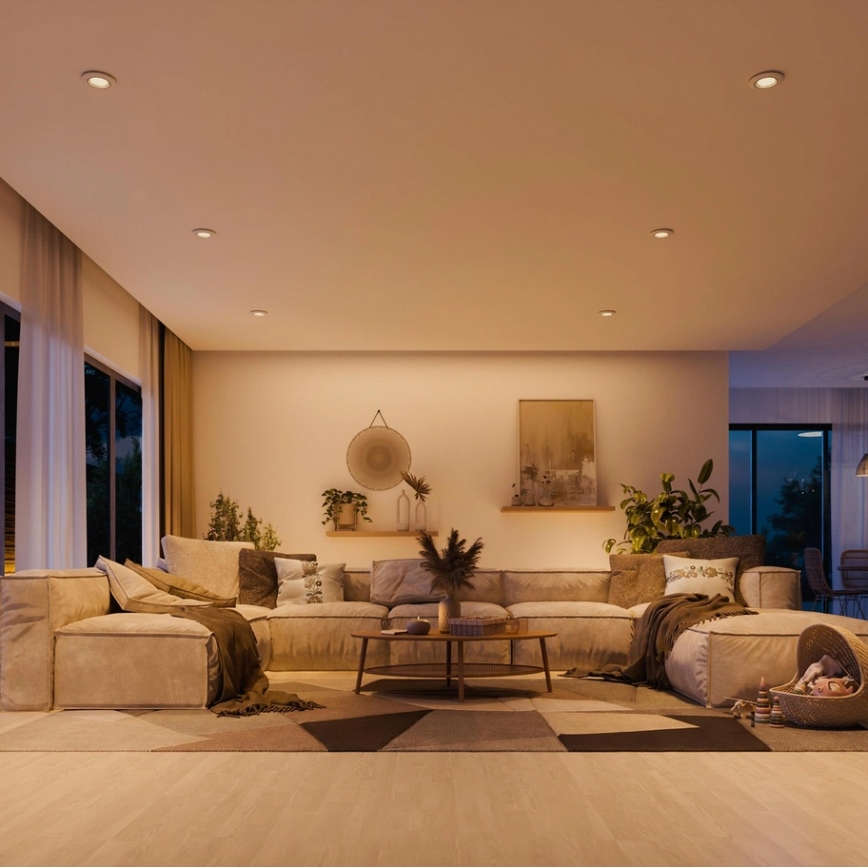 Philips - комплект от 3 вградени осветителни тела PERIDOT 1xGU10/7W/230V, бели