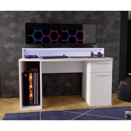 Писмено бюро IVAR с подсветка, бяло