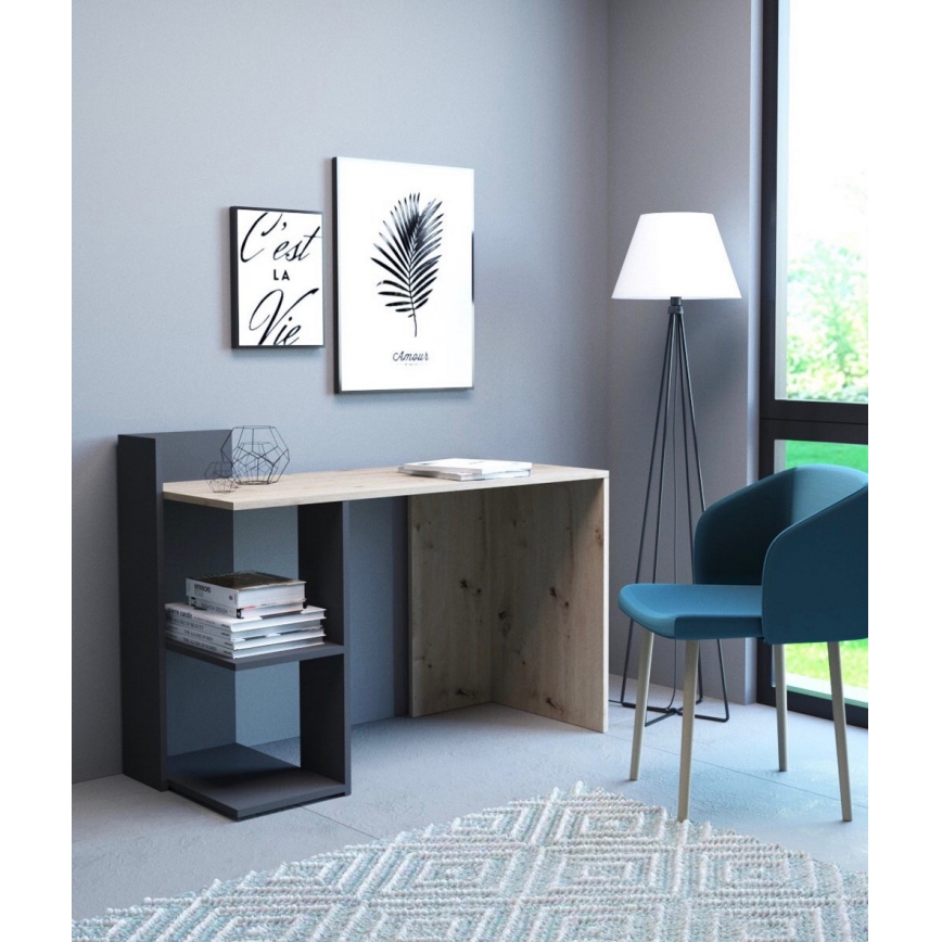 Писмено бюро MARLO дъб artisan/антрацит