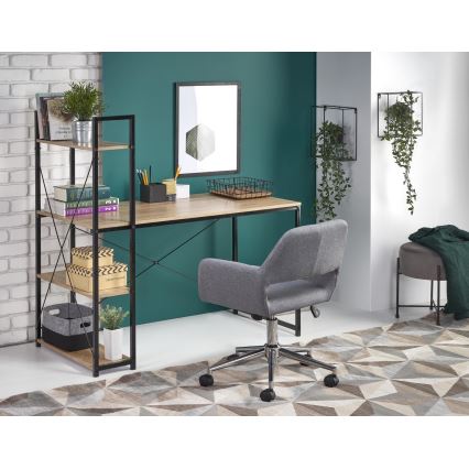 Писмено бюро SERENOR черно/дъб сонома