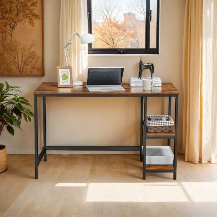 Писмено бюро SOLEA кафяво/черно