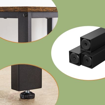 Писмено бюро SOLEA кафяво/черно