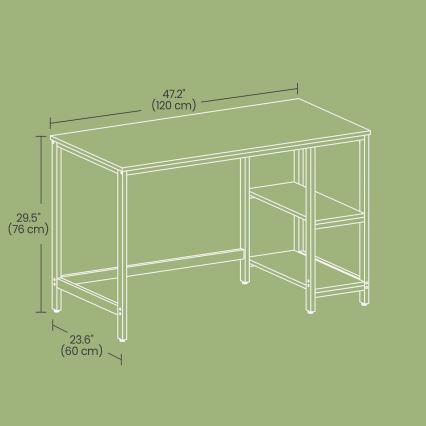 Писмено бюро SOLEA кафяво/черно