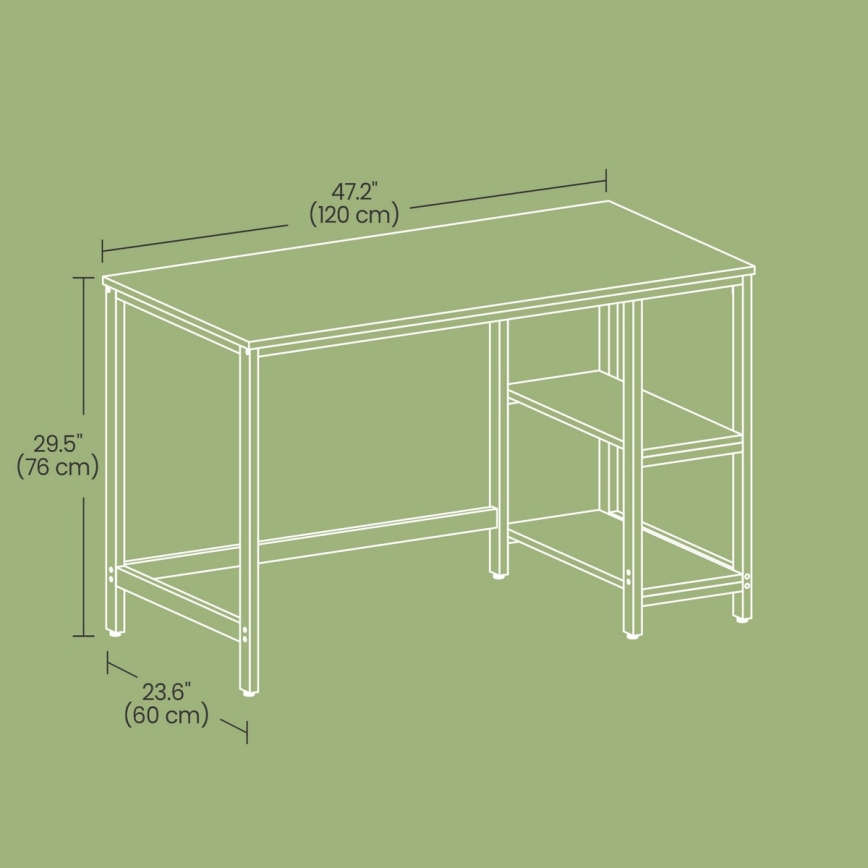 Писмено бюро SOLEA кафяво/черно