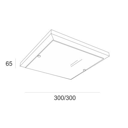 Плафон 1xE27/60W/230V бор