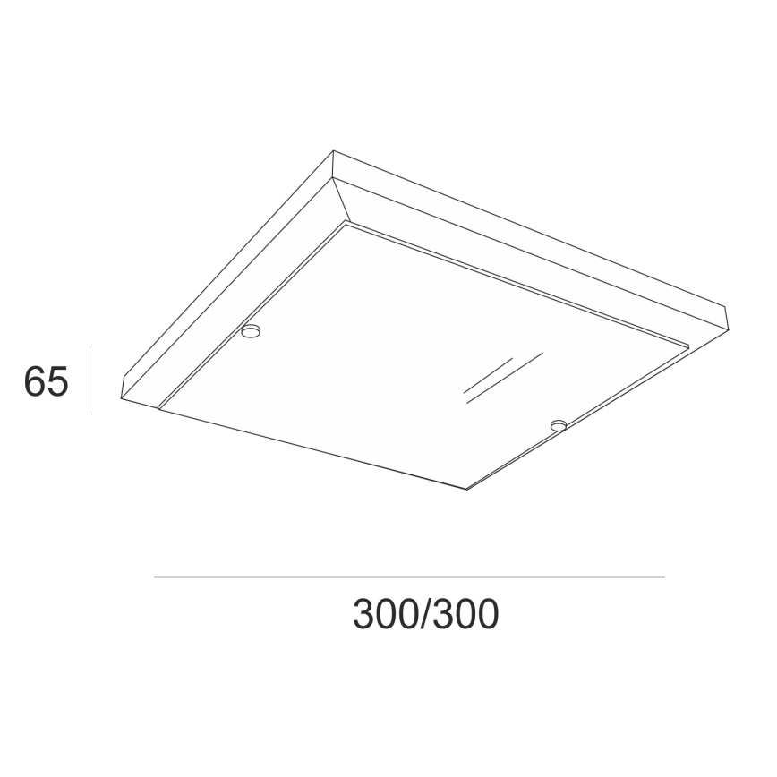 Плафон 1xE27/60W/230V бук