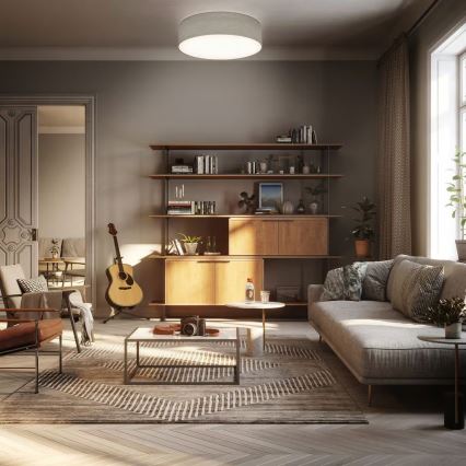 Плафон 2xE27/40W/230V, Ø 38 см, бежов