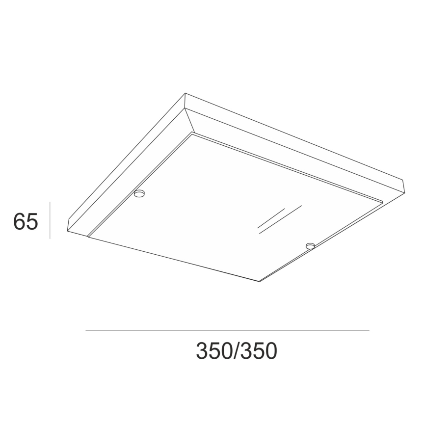 Плафон 2xE27/60W/230V бук