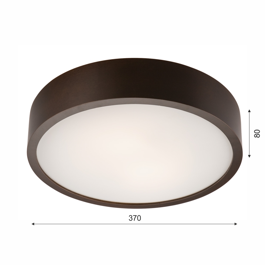 Потолен осветител 2xE27/60W/230V борова дървесина