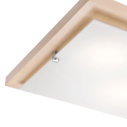 Потолен осветител 2xE27/60W/230V бук