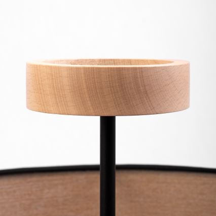 Плафон ALBA 3xE27/15W/230V Ø 40 cm черен/кафяв