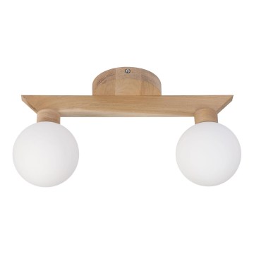 Плафон ANTONIO 2xG9/5W/230V дъб/бял