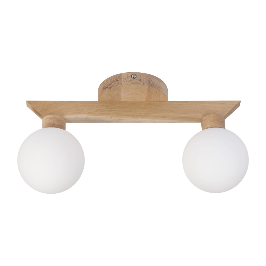 Плафон ANTONIO 2xG9/5W/230V дъб/бял