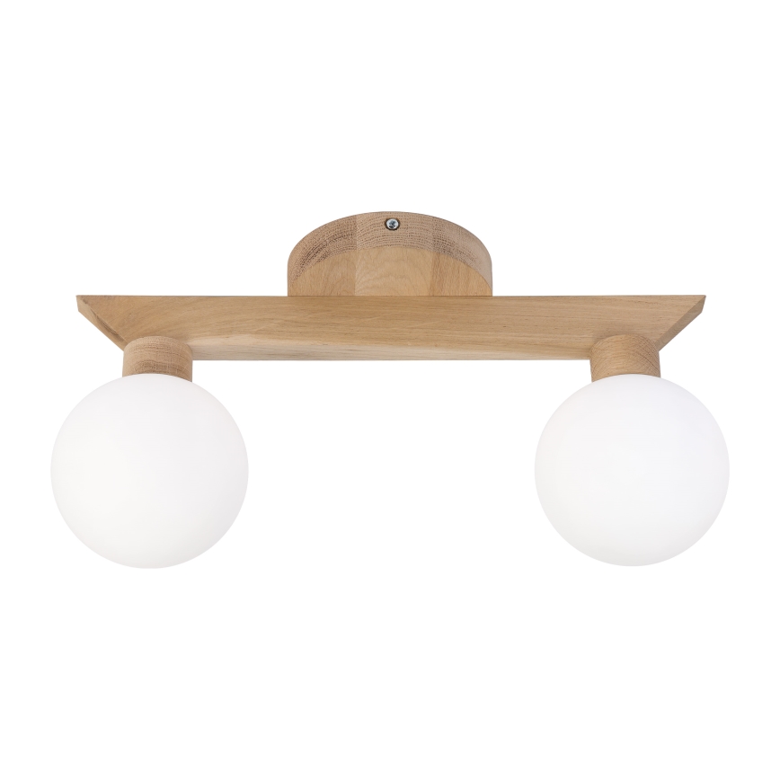 Плафон ANTONIO 2xG9/5W/230V дъб/бял