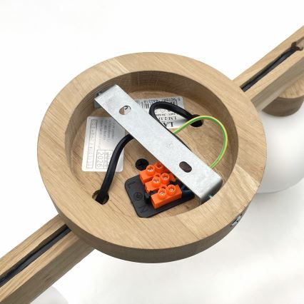 Плафон ANTONIO 2xG9/5W/230V дъб/бял