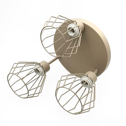 Плафон AUDREY 3xE27/15W/230V бежов