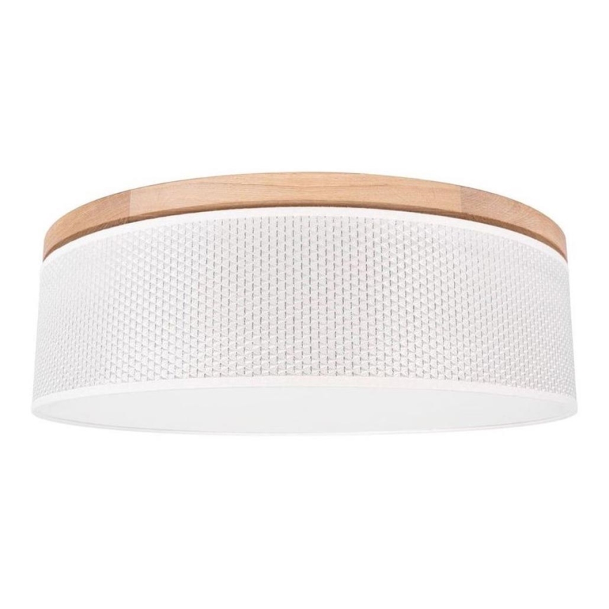 Плафон BENITA 2xE27/25W/230V Ø 48 см кремав/дъб