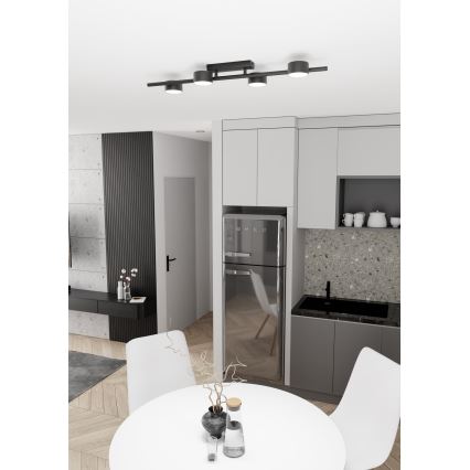 Плафон BET 4xGX53/12W/230V черен