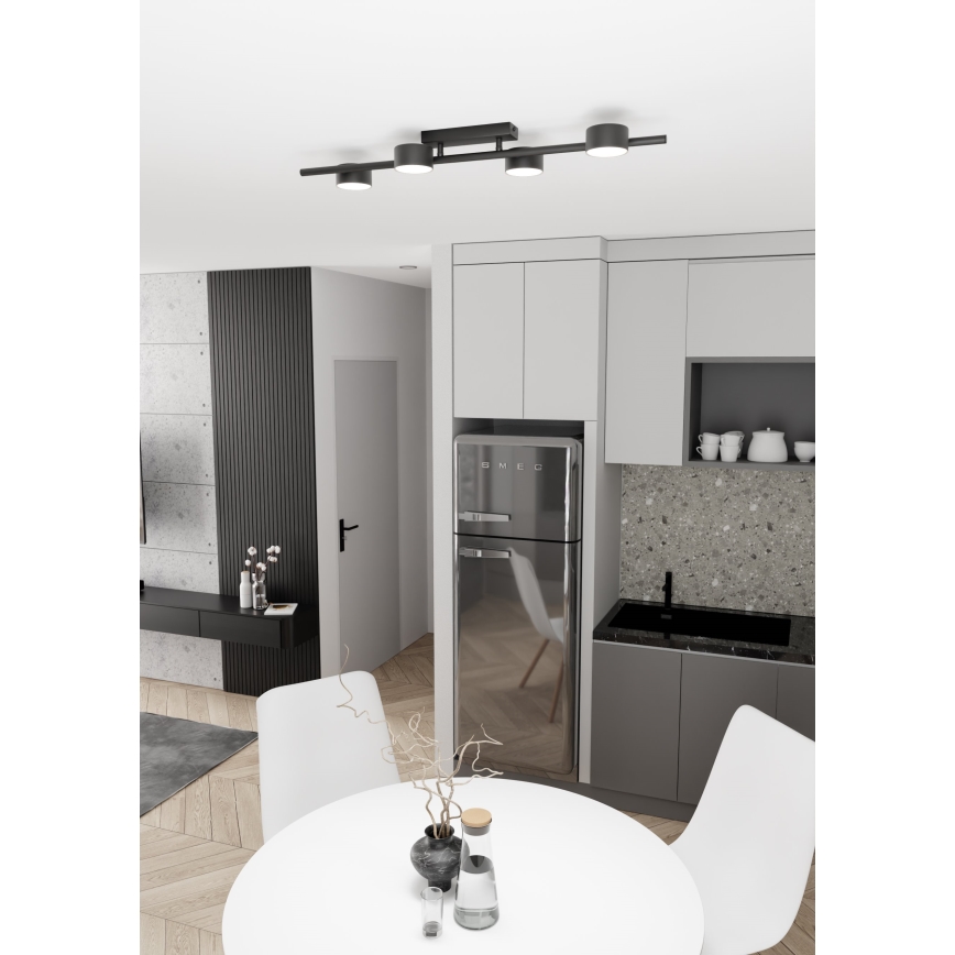 Плафон BET 4xGX53/12W/230V черен