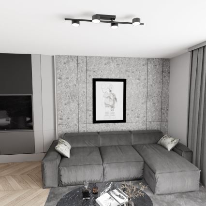 Плафон BET 4xGX53/12W/230V черен