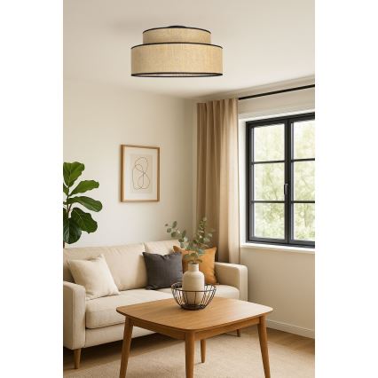 Плафон BOHO 1xE27/60W/230V бежов