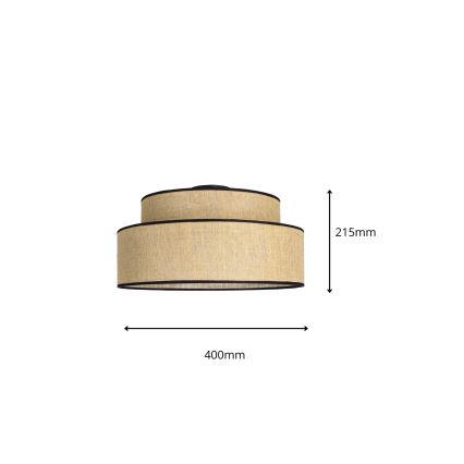 Плафон BOHO 1xE27/60W/230V бежов