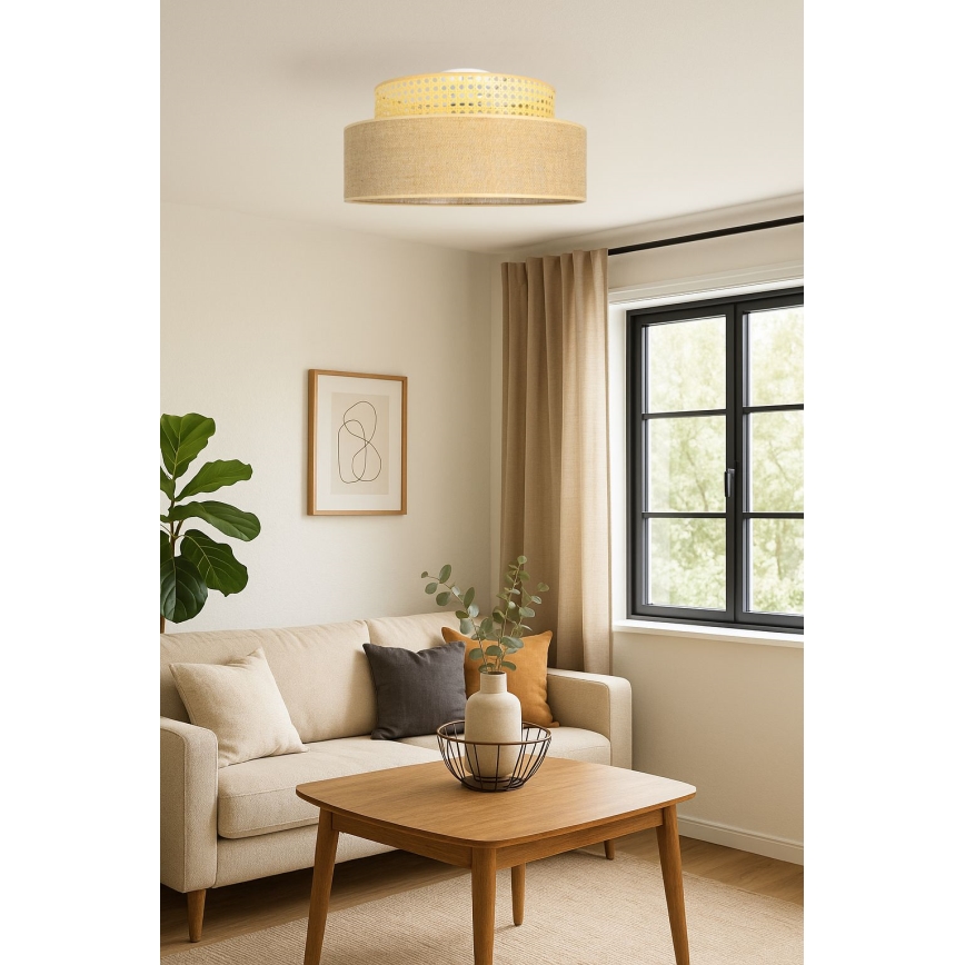 Плафон BOHO 1xE27/60W/230V ратан