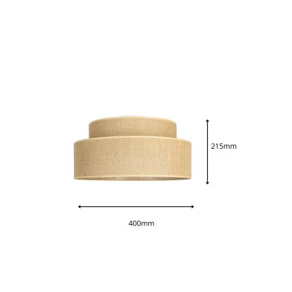 Плафон BOHO 1xE27/60W/230V Ø 40 см бежов