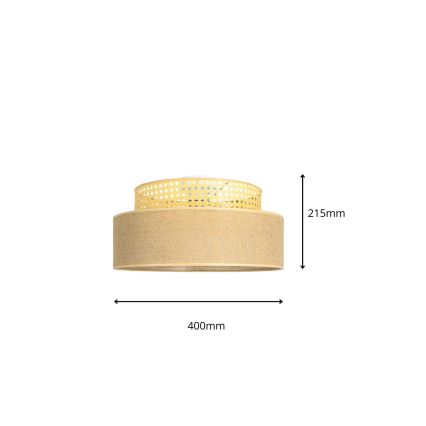 Плафон BOHO 1xE27/60W/230V Ø 40 см ратан