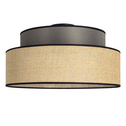 Плафон BOHO 1xE27/60W/230V кафяв/бежов