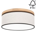 Плафон BOHO 2xE27/25W/230V Ø 38 см дъб – FSC сертифицирано