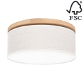Плафон BOHO 2xE27/25W/230V Ø 38 см дъб – FSC сертифицирано