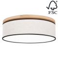 Плафон BOHO 3xE27/25W/230V Ø 48 см дъб – FSC сертифицирано