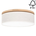 Плафон BOHO 3xE27/25W/230V Ø 48 см дъб – FSC сертифицирано