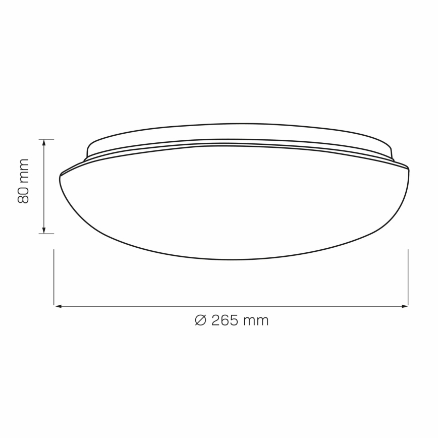 Плафон BONIFACY 1xE27/20W/230V Ø 26,5 cm бял