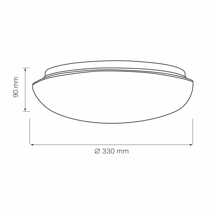 Плафон BONIFACY 2xE27/20W/230V Ø 33 cm бял