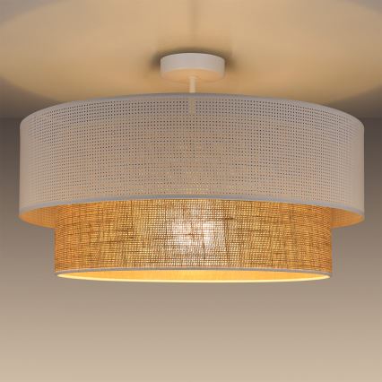 Плафон BORHO 1xE27/60W/230V бял/юта